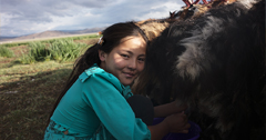 Nomadic Family in Mongolia